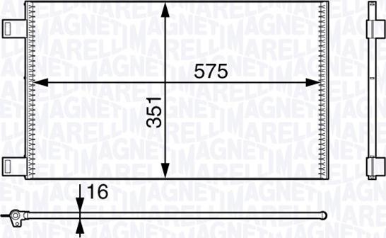 Magneti Marelli 350203718000 - Kondenser, kondisioner furqanavto.az