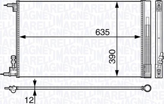 Magneti Marelli 350203713000 - Kondenser, kondisioner furqanavto.az