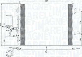 Magneti Marelli 350203789000 - Kondenser, kondisioner furqanavto.az