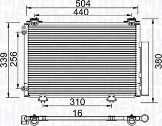 Magneti Marelli 350203736000 - Kondenser, kondisioner furqanavto.az