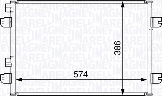 Magneti Marelli 350203728000 - Kondenser, kondisioner furqanavto.az