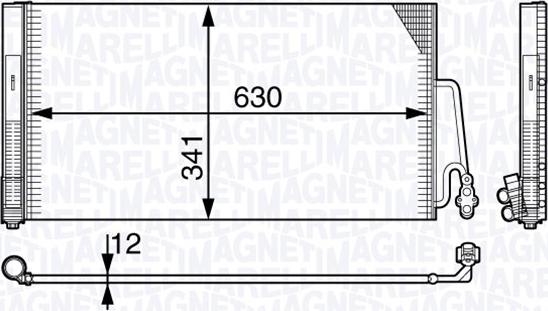 Magneti Marelli 350203722000 - Kondenser, kondisioner furqanavto.az