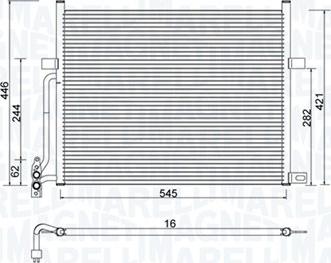 Magneti Marelli 350203776000 - Kondenser, kondisioner furqanavto.az