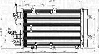 Magneti Marelli 350203771000 - Kondenser, kondisioner furqanavto.az