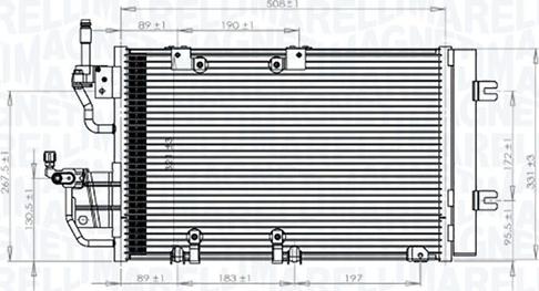 Magneti Marelli 350203771000 - Kondenser, kondisioner furqanavto.az