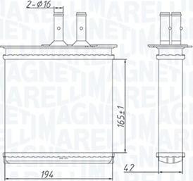 Magneti Marelli 350218493000 - İstilik dəyişdiricisi, daxili isitmə furqanavto.az