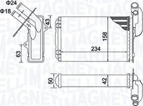 Magneti Marelli 350218405000 - İstilik dəyişdiricisi, daxili isitmə furqanavto.az