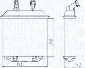 Magneti Marelli 350218415000 - İstilik dəyişdiricisi, daxili isitmə furqanavto.az