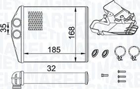 Magneti Marelli 350218426000 - İstilik dəyişdiricisi, daxili isitmə furqanavto.az