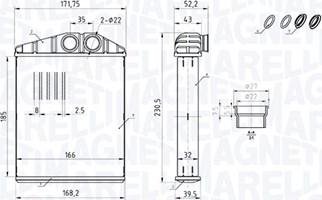 Magneti Marelli 350218426000 - İstilik dəyişdiricisi, daxili isitmə furqanavto.az