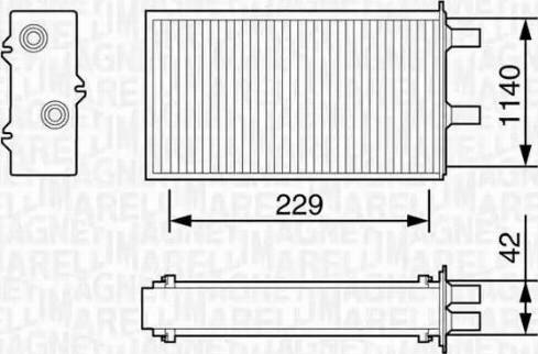 Magneti Marelli 350218055000 - İstilik dəyişdiricisi, daxili isitmə furqanavto.az