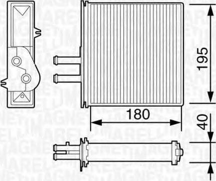 Magneti Marelli 350218057003 - İstilik dəyişdiricisi, daxili isitmə furqanavto.az