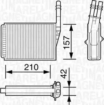 Magneti Marelli 350218157000 - İstilik dəyişdiricisi, daxili isitmə furqanavto.az