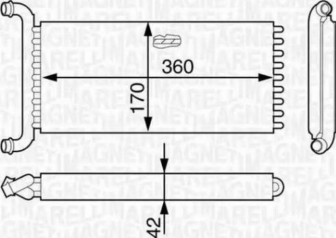 Magneti Marelli 350218321000 - İstilik dəyişdiricisi, daxili isitmə furqanavto.az