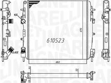 Magneti Marelli 350213995000 - Radiator, mühərrikin soyudulması furqanavto.az