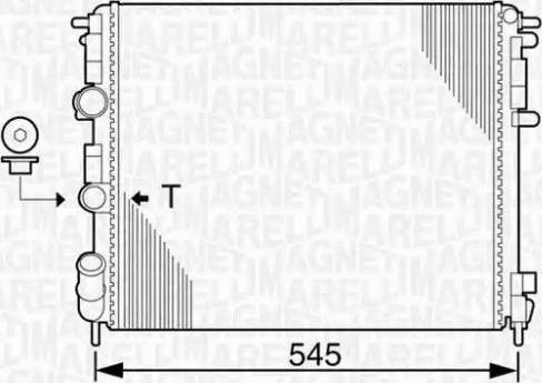 Magneti Marelli 350213990000 - Radiator, mühərrikin soyudulması furqanavto.az