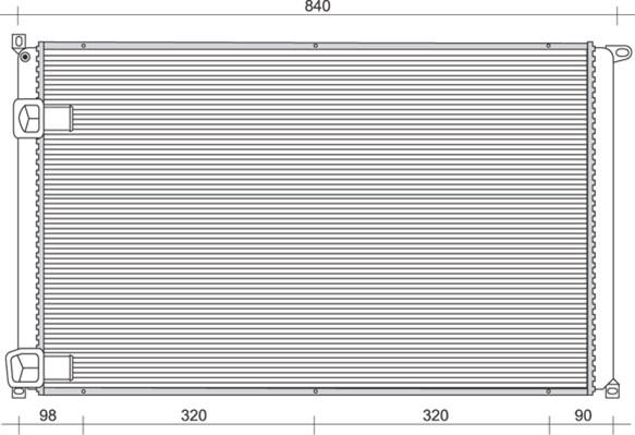 Magneti Marelli 350213993000 - Radiator, mühərrikin soyudulması furqanavto.az