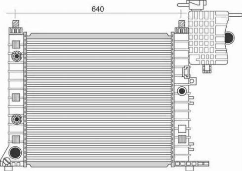 Magneti Marelli 350213944000 - Radiator, mühərrikin soyudulması furqanavto.az