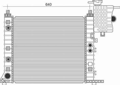 Magneti Marelli 350213945000 - Radiator, mühərrikin soyudulması furqanavto.az