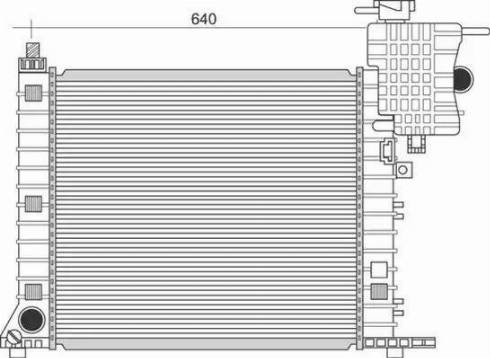 Magneti Marelli 350213950000 - Radiator, mühərrikin soyudulması furqanavto.az