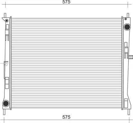 Magneti Marelli 350213957000 - Radiator, mühərrikin soyudulması furqanavto.az