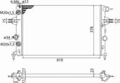 Magneti Marelli 350213961003 - Radiator, mühərrikin soyudulması furqanavto.az