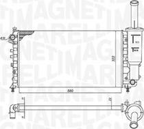 Magneti Marelli 350213902000 - Radiator, mühərrikin soyudulması furqanavto.az