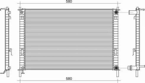 Magneti Marelli 350213919000 - Radiator, mühərrikin soyudulması furqanavto.az