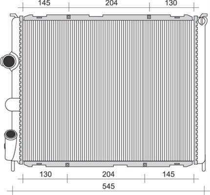 Magneti Marelli 350213989000 - Radiator, mühərrikin soyudulması furqanavto.az