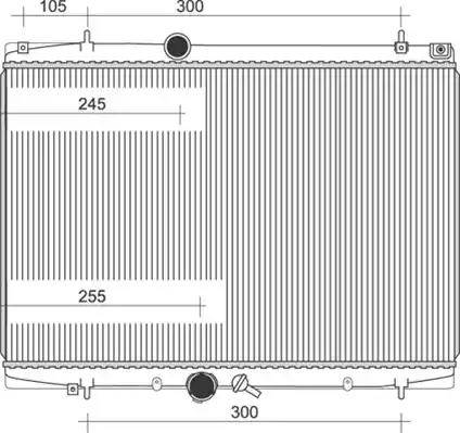 Magneti Marelli 350213985000 - Radiator, mühərrikin soyudulması furqanavto.az