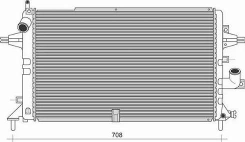 Magneti Marelli 350213980000 - Radiator, mühərrikin soyudulması furqanavto.az