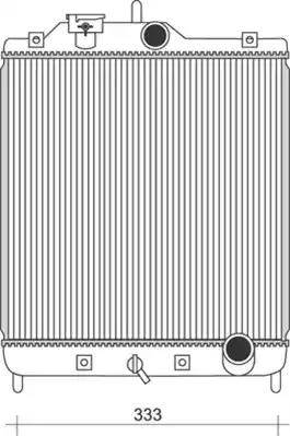 Magneti Marelli 350213930000 - Radiator, mühərrikin soyudulması furqanavto.az