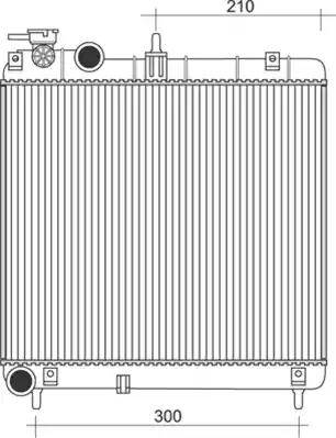 Magneti Marelli 350213932000 - Radiator, mühərrikin soyudulması furqanavto.az