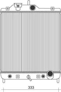 Magneti Marelli 350213929000 - Radiator, mühərrikin soyudulması furqanavto.az