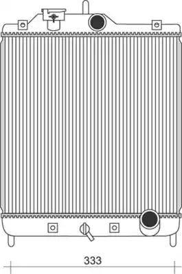 Magneti Marelli 350213926000 - Radiator, mühərrikin soyudulması furqanavto.az