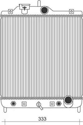 Magneti Marelli 350213928000 - Radiator, mühərrikin soyudulması furqanavto.az