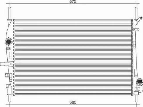 Magneti Marelli 350213923000 - Radiator, mühərrikin soyudulması furqanavto.az