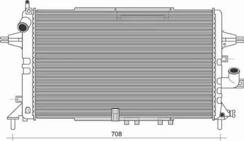 Magneti Marelli 350213976000 - Radiator, mühərrikin soyudulması furqanavto.az