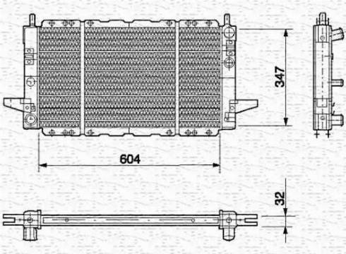 Magneti Marelli 350213497000 - Radiator, mühərrikin soyudulması furqanavto.az