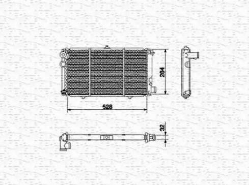 Magneti Marelli 350213448000 - Radiator, mühərrikin soyudulması furqanavto.az