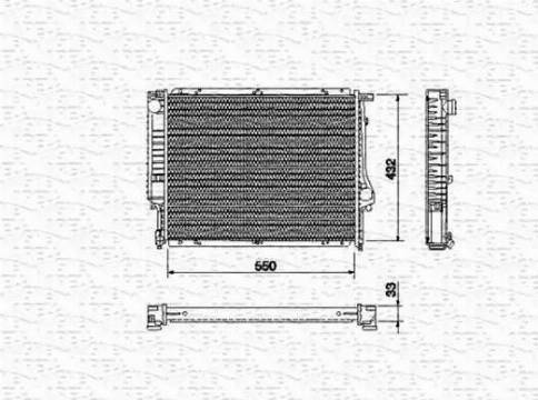 Magneti Marelli 350213431000 - Radiator, mühərrikin soyudulması furqanavto.az