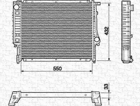 Magneti Marelli 350213420000 - Radiator, mühərrikin soyudulması furqanavto.az