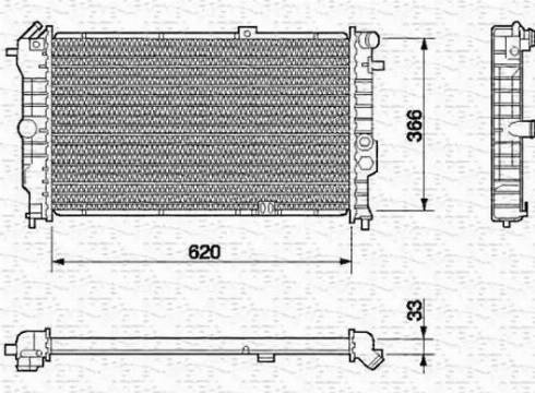 Magneti Marelli 350213591000 - Radiator, mühərrikin soyudulması furqanavto.az