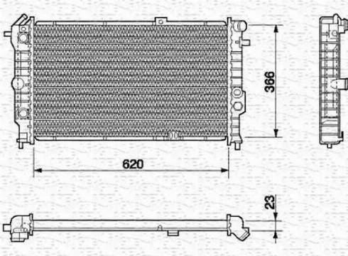 Magneti Marelli 350213592000 - Radiator, mühərrikin soyudulması furqanavto.az