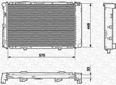 Magneti Marelli 350213543000 - Radiator, mühərrikin soyudulması furqanavto.az