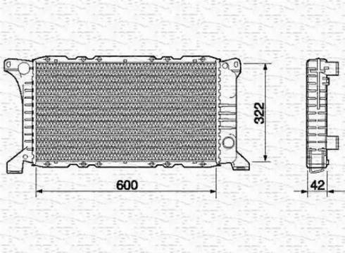 Magneti Marelli 350213515000 - Radiator, mühərrikin soyudulması furqanavto.az