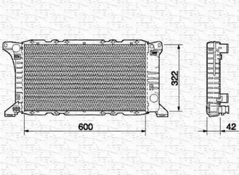 Magneti Marelli 350213513000 - Radiator, mühərrikin soyudulması furqanavto.az