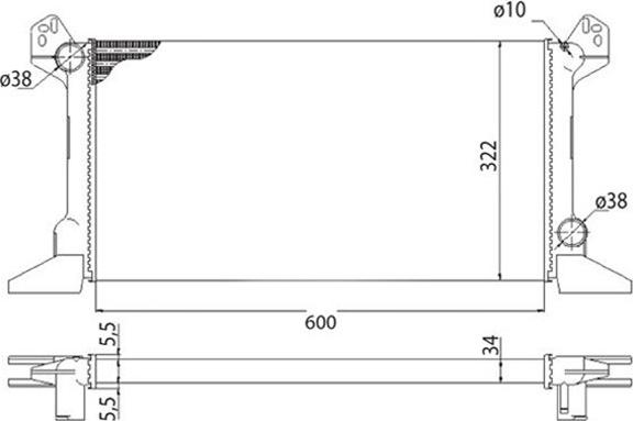 Magneti Marelli 350213513003 - Radiator, mühərrikin soyudulması furqanavto.az