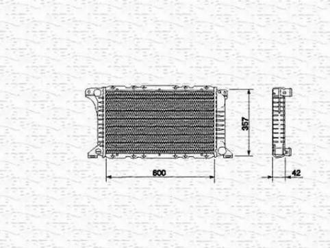 Magneti Marelli 350213512000 - Radiator, mühərrikin soyudulması furqanavto.az