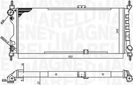 Magneti Marelli 350213588000 - Radiator, mühərrikin soyudulması furqanavto.az